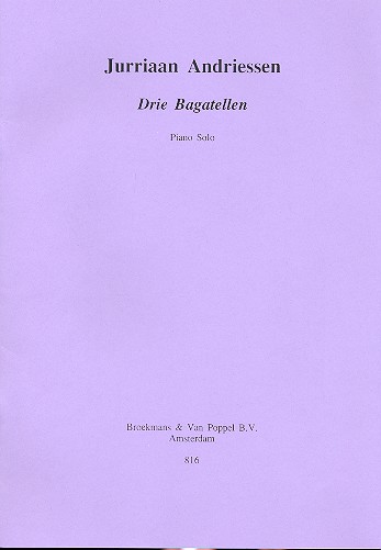 Vorderes Coverbild 3 Bagatelles