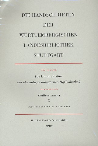 Vorderes Coverbild Die Handschriften der Württembergischen