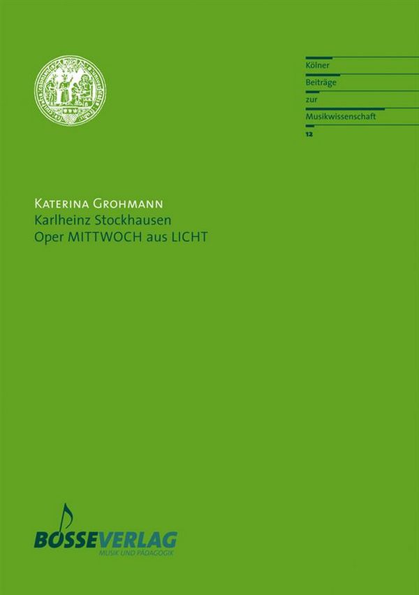 Vorderes Coverbild Karlheinz Stockhausen Oper