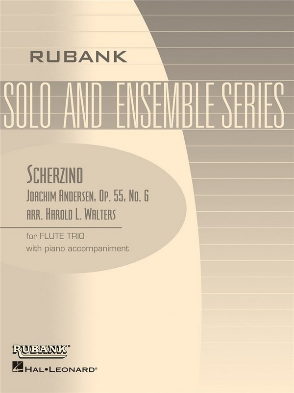 Vorderes Coverbild Scherzino op.55,6 for 3 flutes and piano