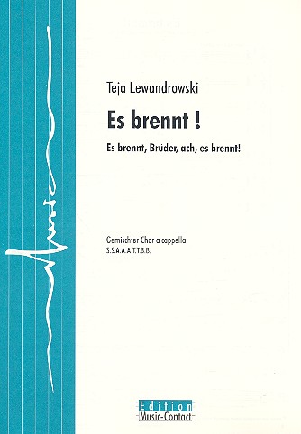 Vorderes Coverbild Es brennt für gem Chor a cappella