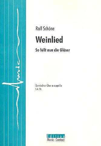 Vorderes Coverbild Weinlied für gem Chor a cappella