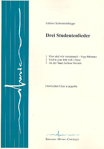 Vorderes Coverbild 3 Studentenlieder für gem Chor a cappella
