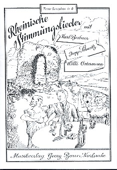 Vorderes Coverbild Rheinische Stimmungslieder: