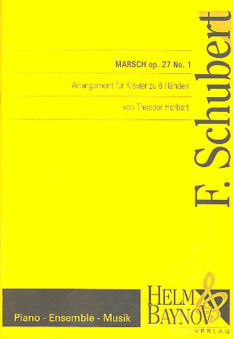 Vorderes Coverbild Marsch op.27,1 für Klavier zu 6 Händen