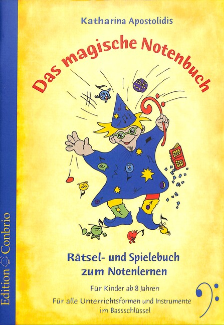 Vorderes Coverbild Das magische Notenbuch Bassschlüssel