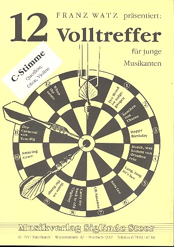 Vorderes Coverbild 12 Volltreffer für junge Musikanten: