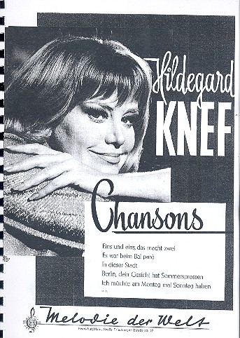 Vorderes Coverbild Hildegard Knef: Chansons
