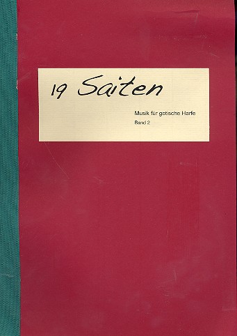 Vorderes Coverbild 19 Saiten Band 2 für gotische Harfe