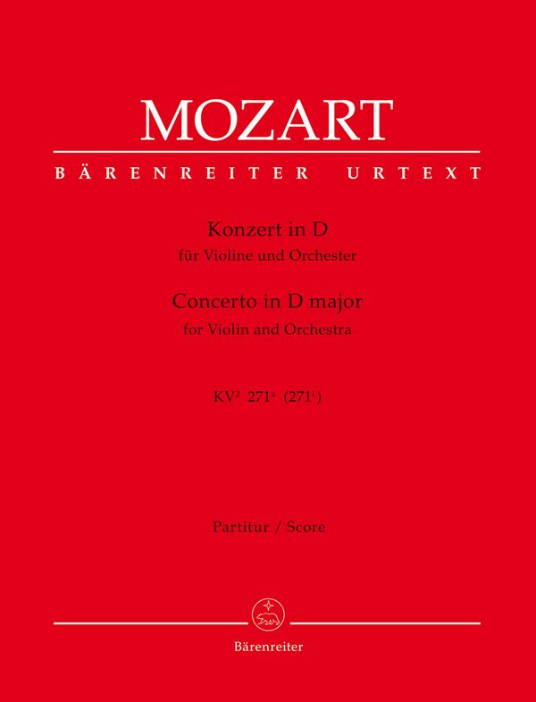 Vorderes Coverbild Konzert D-Dur KV271a für Violine