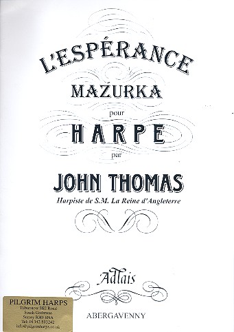 Vorderes Coverbild L'Espérance pour harpe