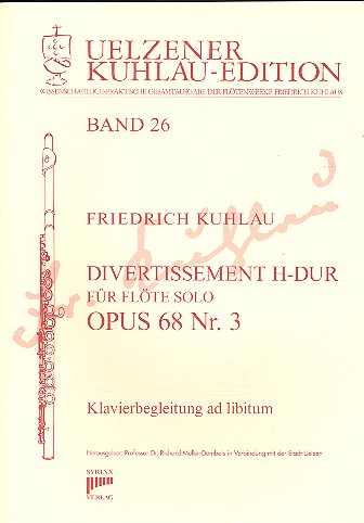 Vorderes Coverbild Divertissement H-dur op.68,3 für Flöte