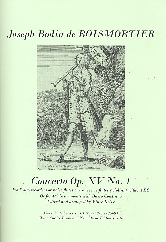 Vorderes Coverbild Concerto op.15,1 for 5 alto recorders