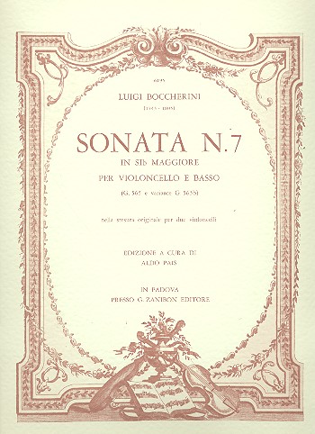 Vorderes Coverbild Sonata in si maggiore no.7 (G565/G565b)