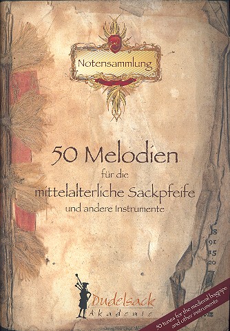 Vorderes Coverbild 50 Melodien für die mittelalterliche Sackpfeife