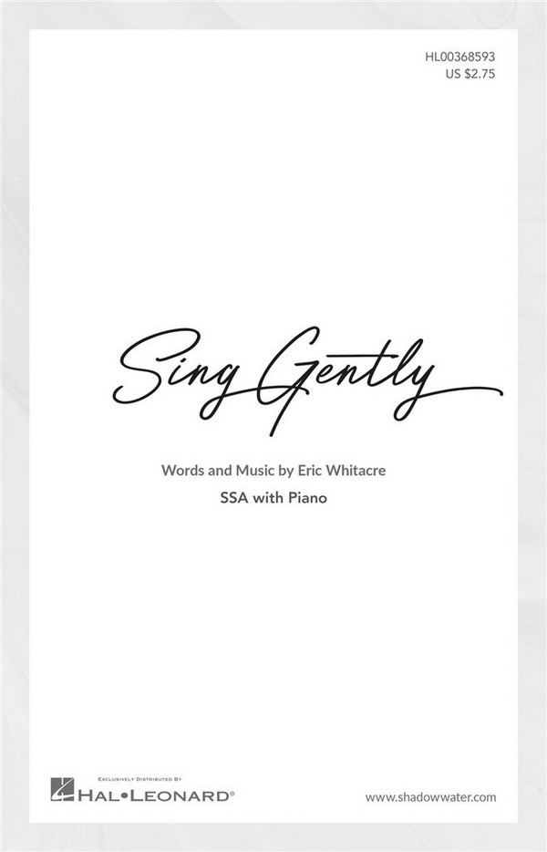 Vorderes Coverbild Sing gently