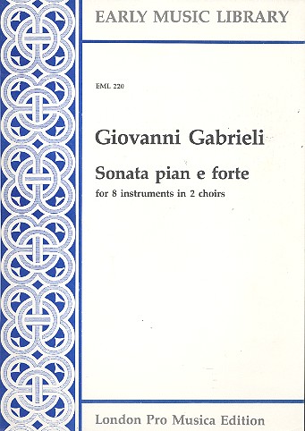 Vorderes Coverbild Sonata pian e forte for 8 instruments