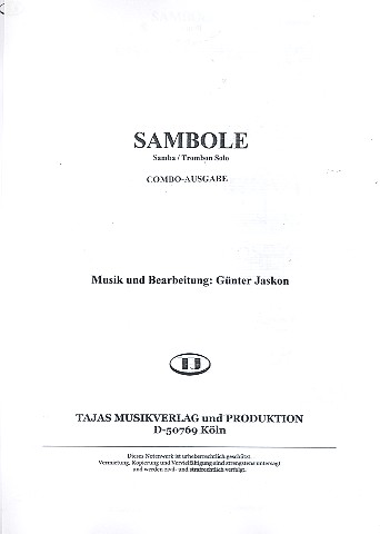 Vorderes Coverbild Sambole: für Posaune und Salonorchester