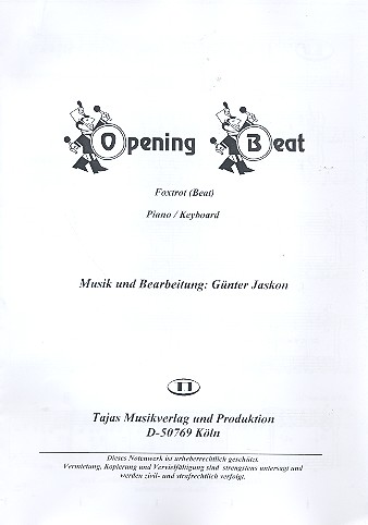 Vorderes Coverbild Opening Beat für Salonorchester