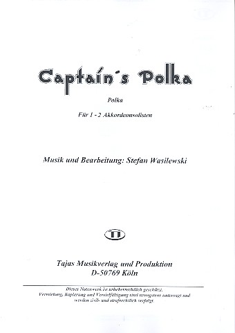 Vorderes Coverbild Captain's Polka für 1-2 Akkordeons
