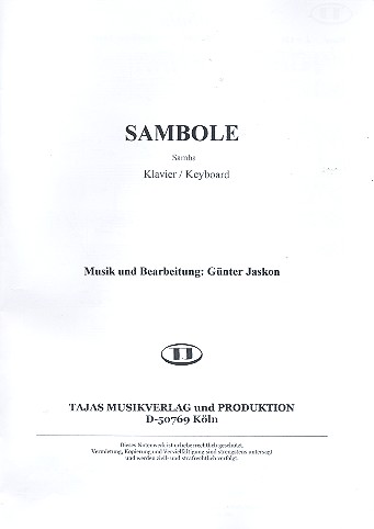 Vorderes Coverbild Sambole: für Posaune und Salonorchester