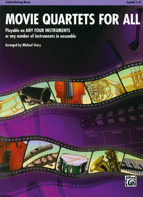 Vorderes Coverbild Movie Quartets for all: for 4 instruments