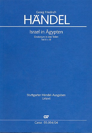 Vorderes Coverbild Israel in Ägypten HWV54 (Version1739)