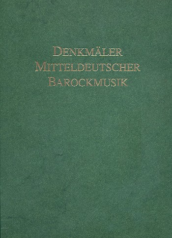 Vorderes Coverbild Denkmäler Mitteldeutscher Barockmusik