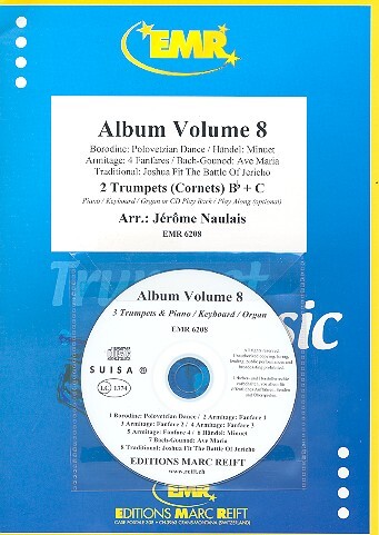 Vorderes Coverbild Album vol.8 (+CD) for 2 trumpets (cornets)
