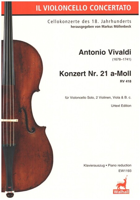 Vorderes Coverbild Konzert a-Moll Nr.21 RV418