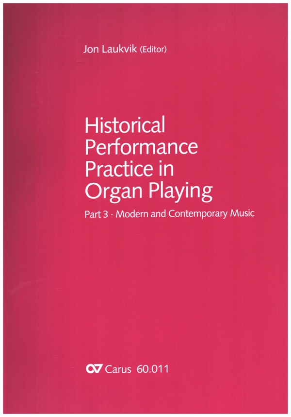 Vorderes Coverbild Historical Performance Practice in Organ playing Vol.3