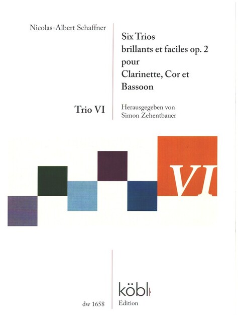 Vorderes Coverbild 6 Trios brillants et faciles op.2- Trio no.6