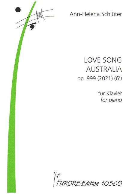 Vorderes Coverbild Love Song Australia op.999 (2021)