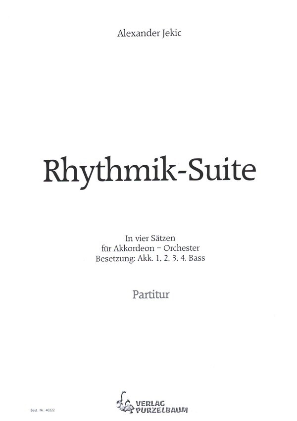 Vorderes Coverbild Rhythmik-Suite in vier Sätzen
