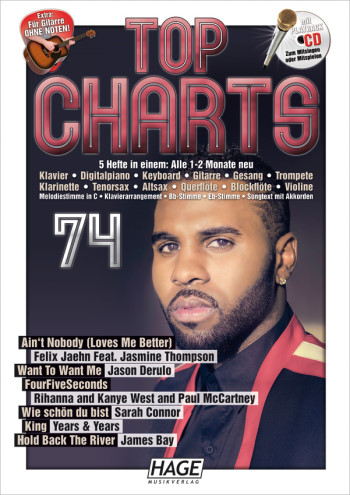 Vorderes Coverbild Top Charts Band 74 (+CD):