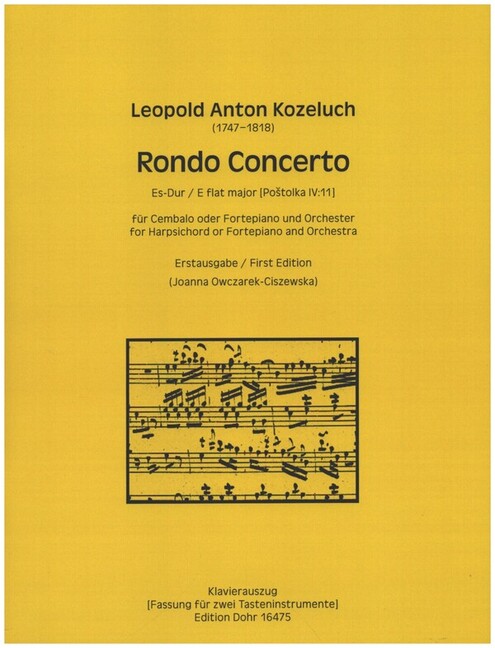 Vorderes Coverbild Rondo Concerto Es-Dur