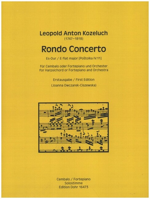 Vorderes Coverbild Rondo Concerto Es-Dur