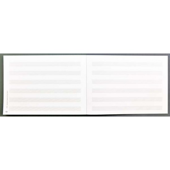 Vorderes Coverbild Notenblock DIN A5 quer 6 Systeme