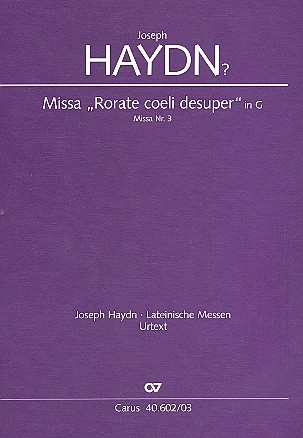 Vorderes Coverbild Missa brevis G-Dur Hob.XXII:3