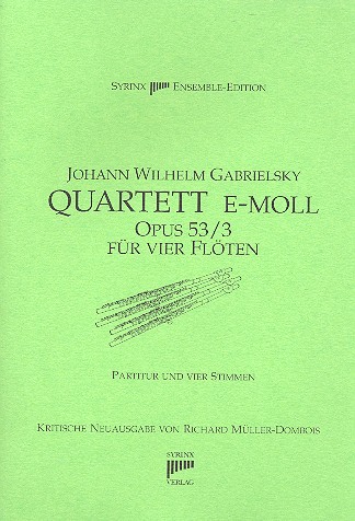 Vorderes Coverbild Quartett e-Moll op.53,3