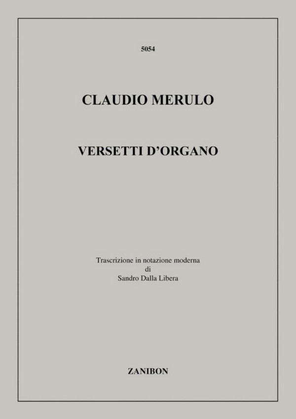 Vorderes Coverbild Versetti d'organo für Orgel