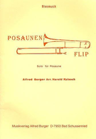 Vorderes Coverbild Posaunenflip für Blasorchester