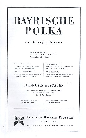 Vorderes Coverbild Bayrische Polka