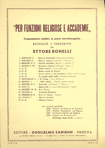 Vorderes Coverbild Composizioni celebri in parte