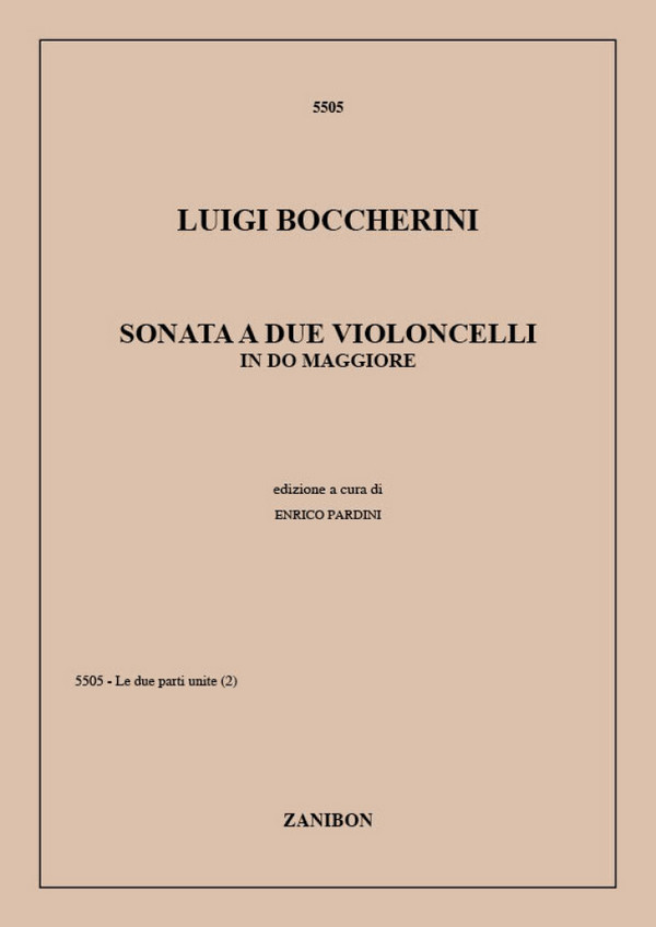 Vorderes Coverbild Sonate C-Dur für 2 Violoncelli