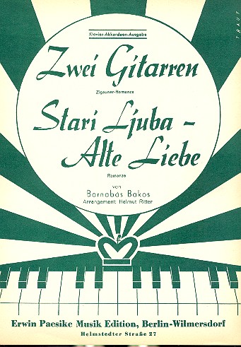 Vorderes Coverbild Zwei Gitarren  und  Stari ljuba: