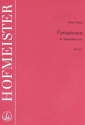 Vorderes Coverbild Variationen fuer mandoline solo