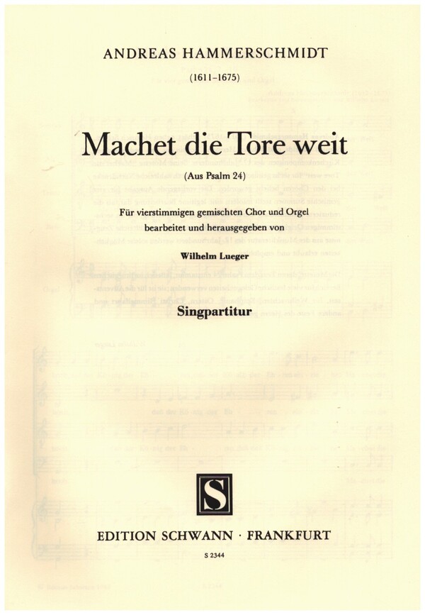 Vorderes Coverbild Machet die Tore weit