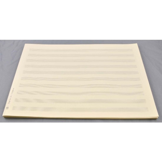 Vorderes Coverbild Notenpapier DIN A4 quer 10 Systeme