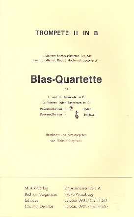 Vorderes Coverbild Blas-Quartette